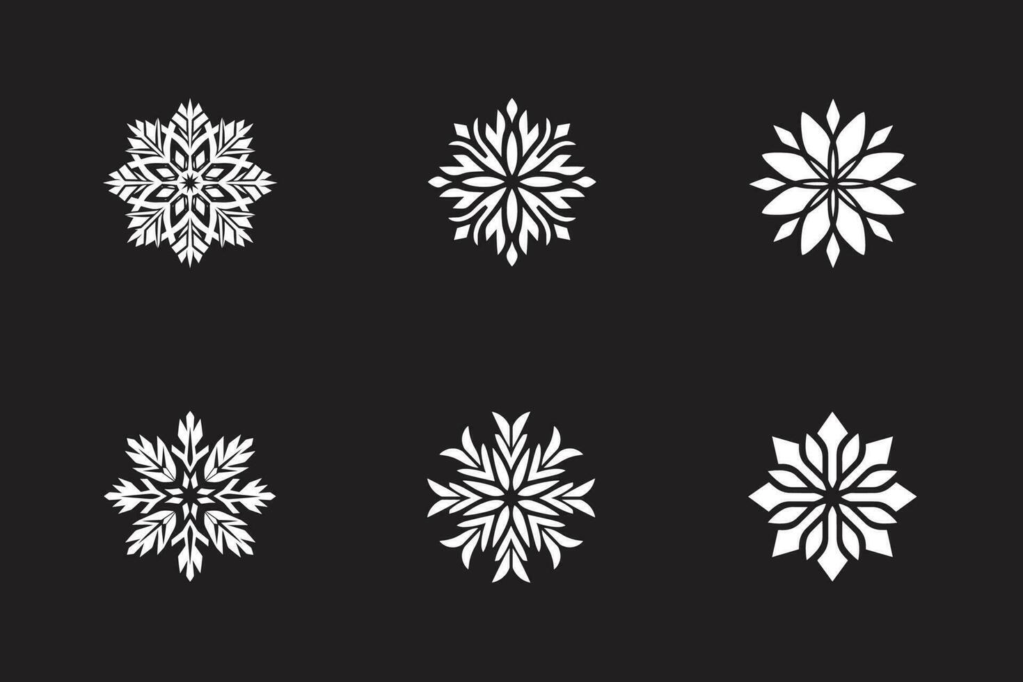 vrolijk Kerstmis sneeuwvlokken in wit vector