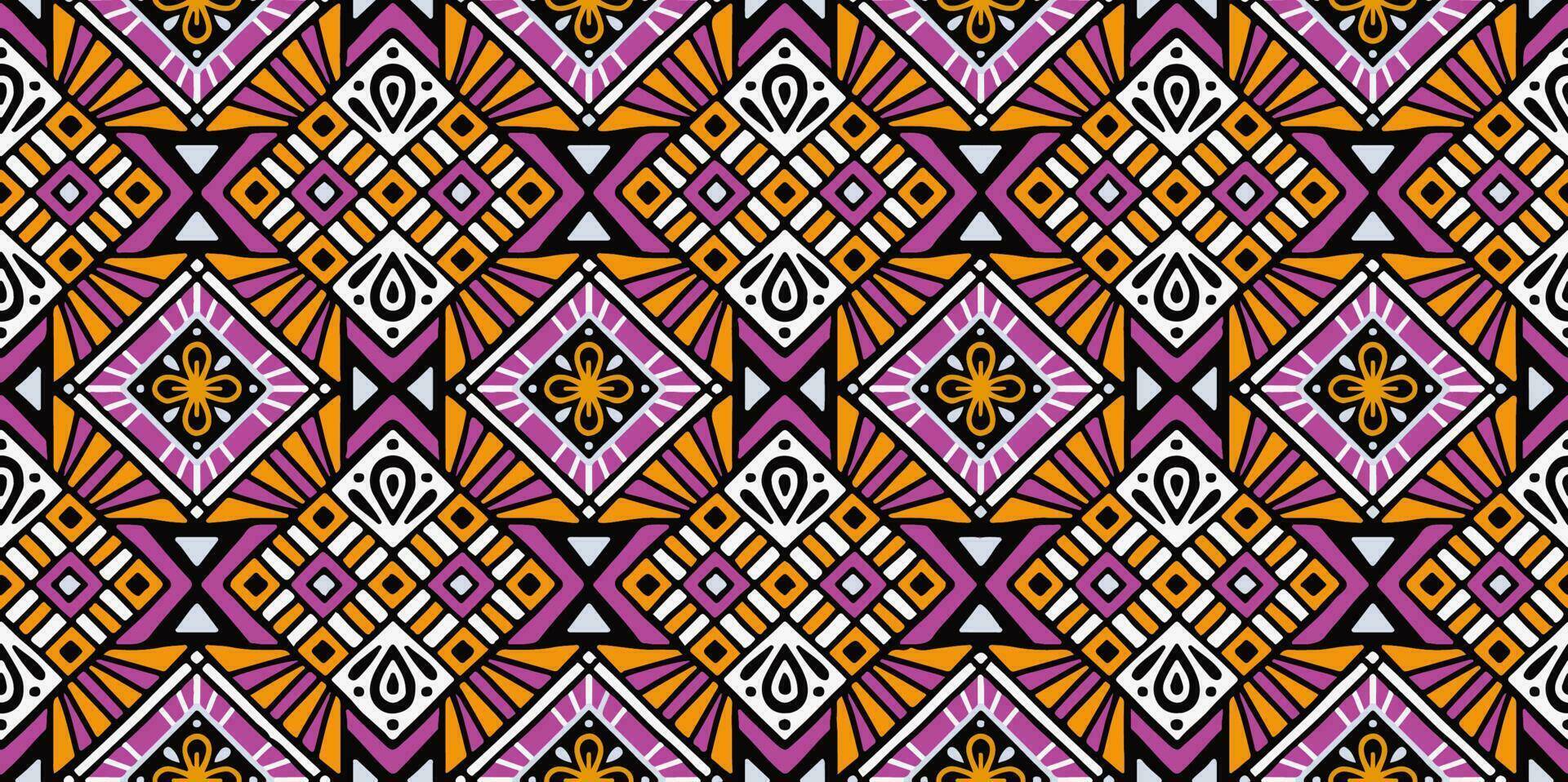 etnisch inheems abstract achtergrond schattig roze Purper meetkundig tribal volk motief Arabisch oosters inheems patroon traditioneel ontwerp tapijt behang kleding kleding stof omhulsel afdrukken batik volk vector