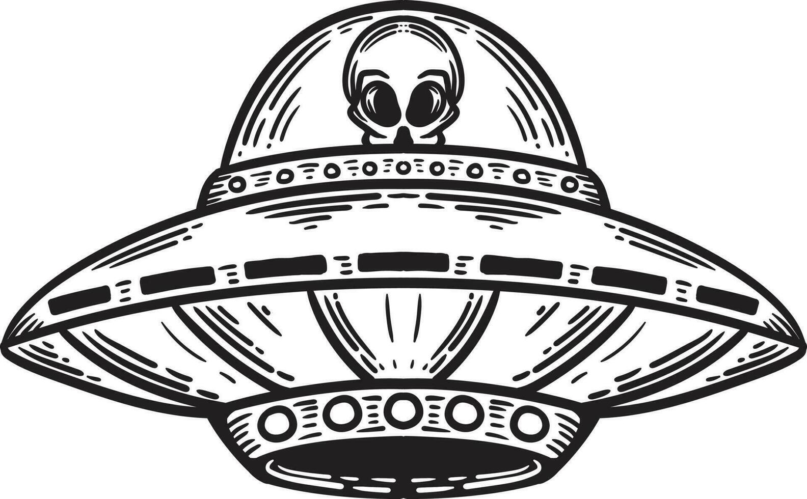 wijnoogst illustratie ufo ruimteschip illustratie vector