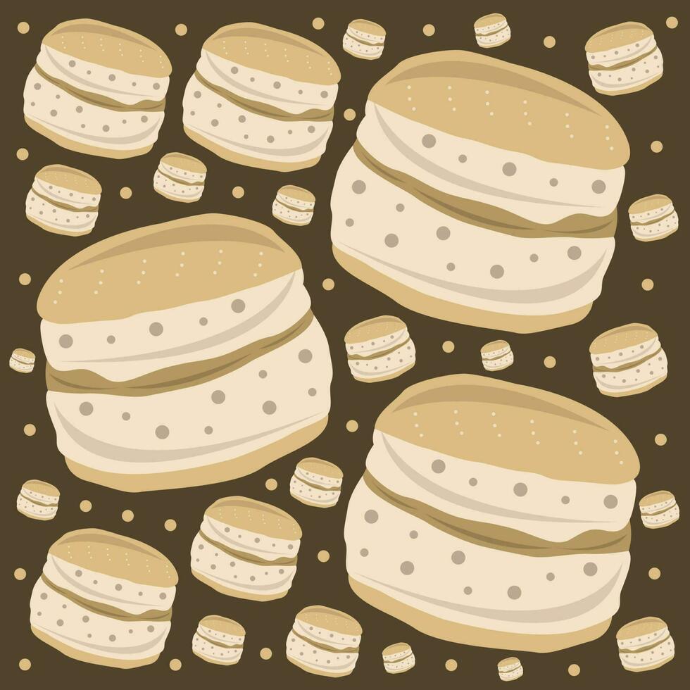 scone mini taart vector illustratie voor grafisch ontwerp en decoratief element