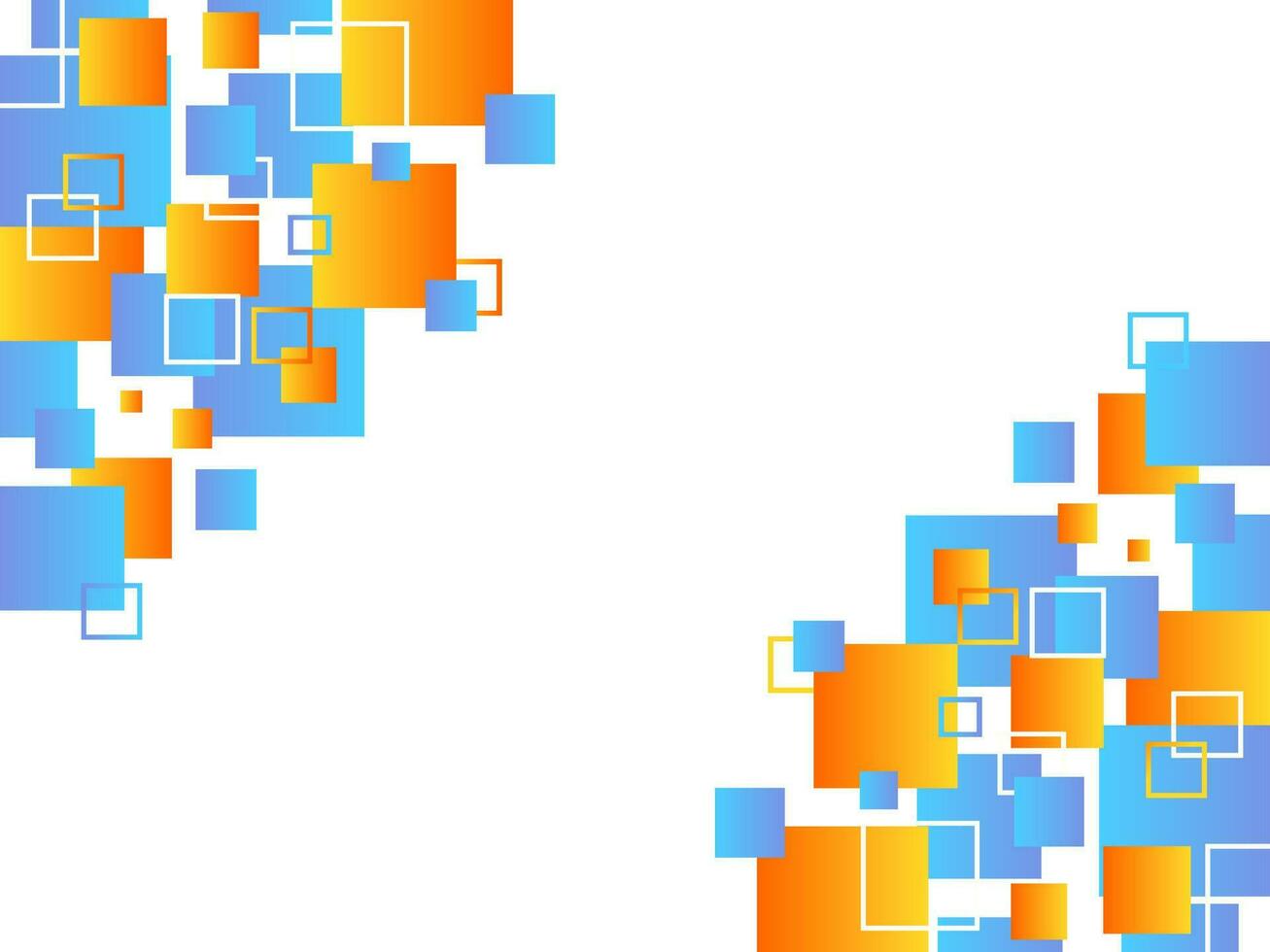 abstract meetkundig blauw en geel helling achtergrond vector