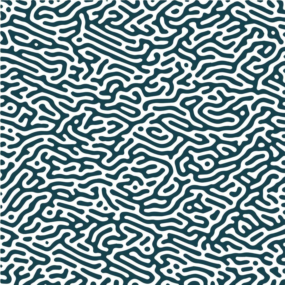 monochroom biologisch abstract lijnen turing patroon achtergrond vector