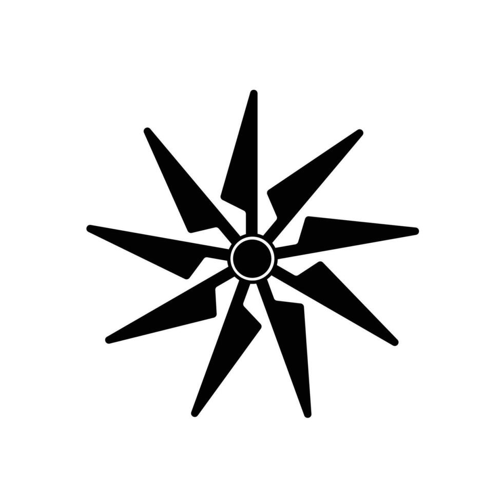 windmolen logo vector energie lucht conditioning technologie