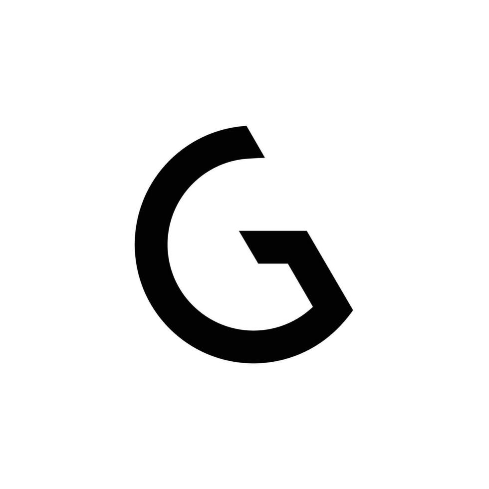 g logo modern brief technologie etiket vector elektrisch