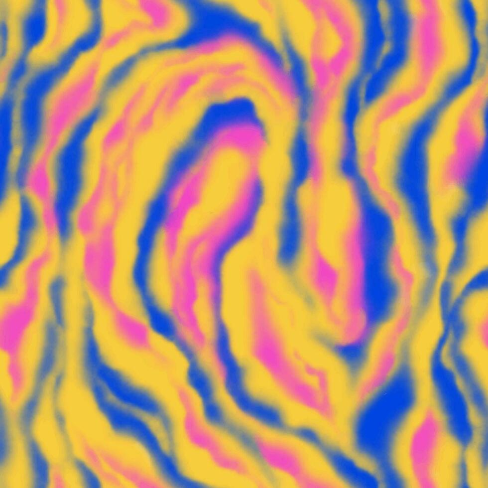 waterverf golvend abstract patroon. wazig oranje, blauw en roze marmeren of vloeistof textuur. vector