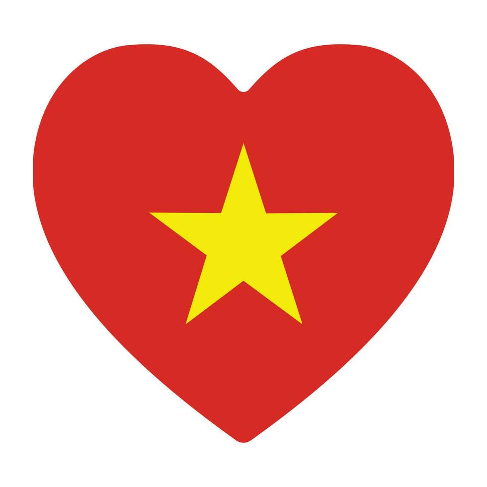 Vietnam vlag. vlag van Vietnam in vorm geven aan. geïsoleerd vector