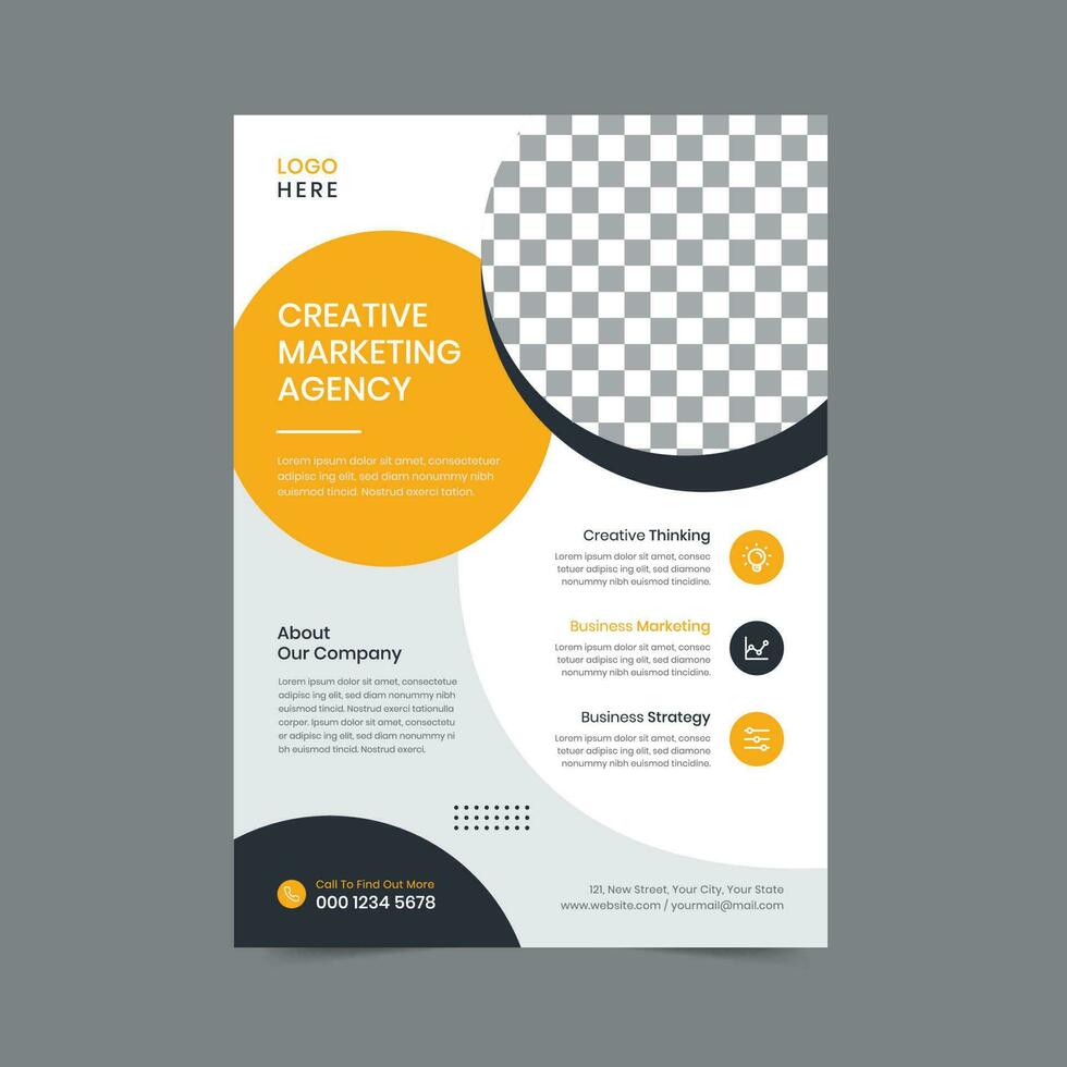 creatief modern zakelijke bedrijf folder sjabloon ontwerp. brochure brochure poster vector illustratie. voor marketing, bedrijf voorstel, Promotie, reclame maken, jaar- rapport, boek omslag, onderwijs