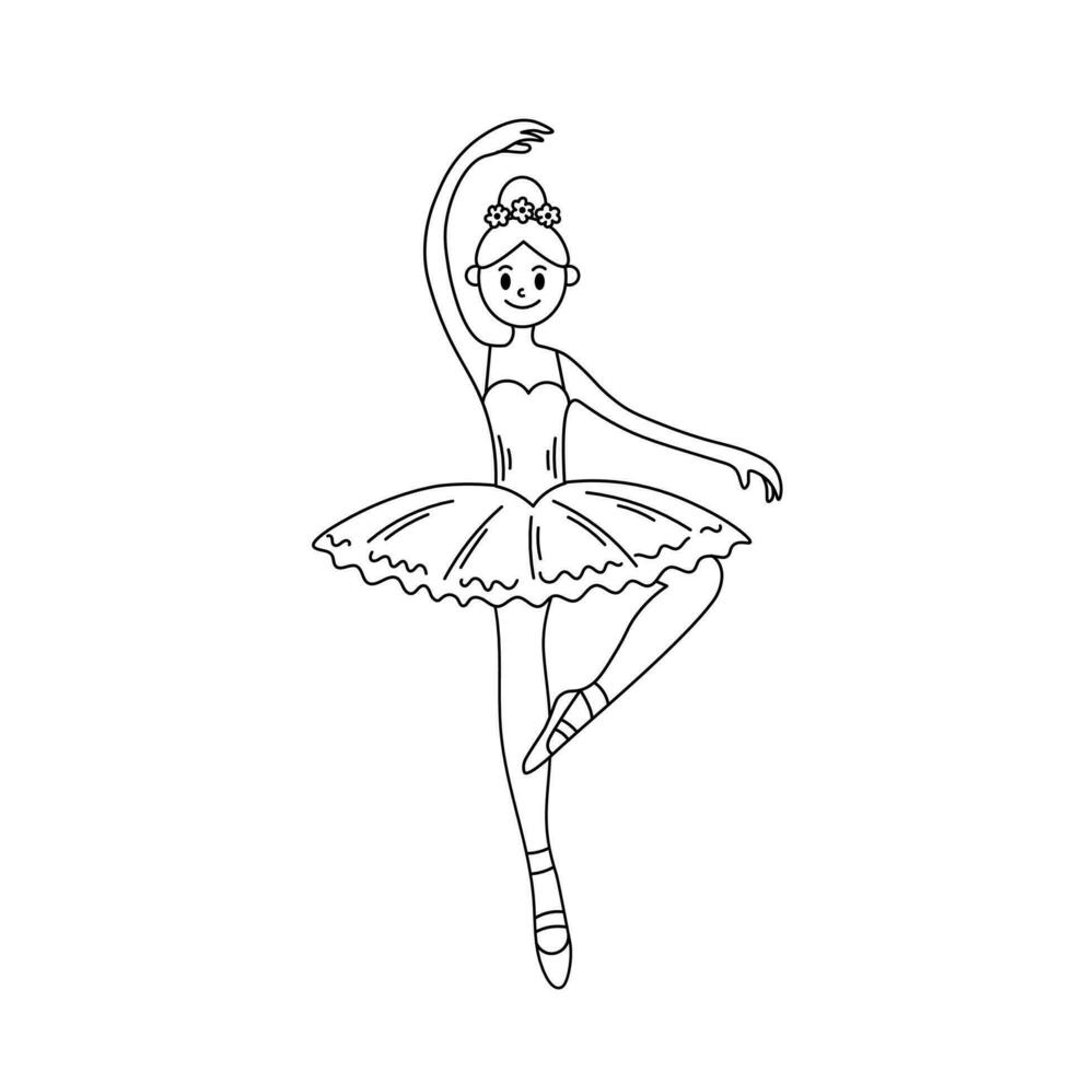 ballerina ballet tekening vector