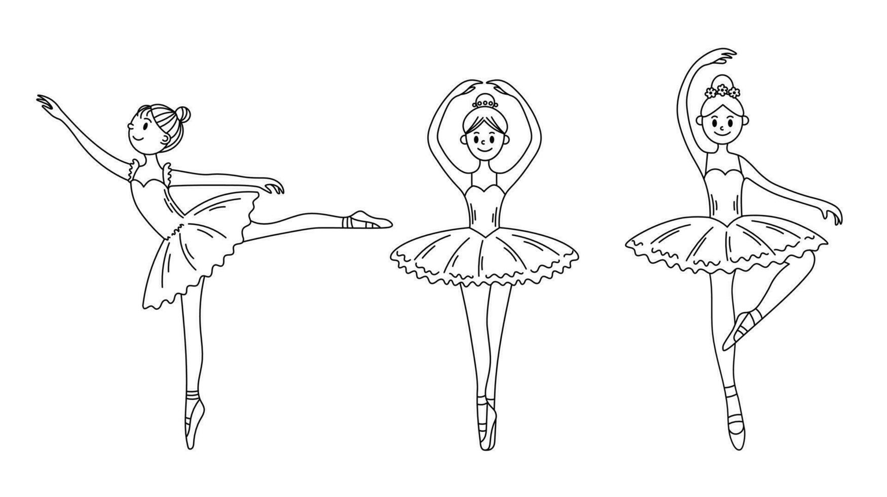 ballerina's dansen ballet vector