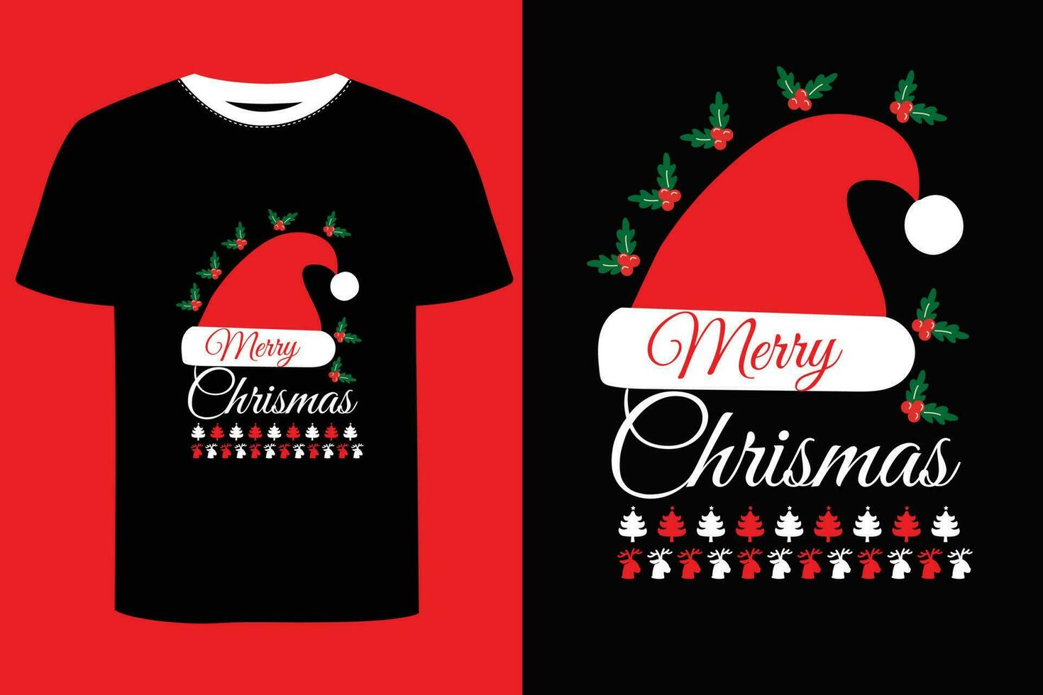 Kerstmis dag t-shirt ontwerp. vector