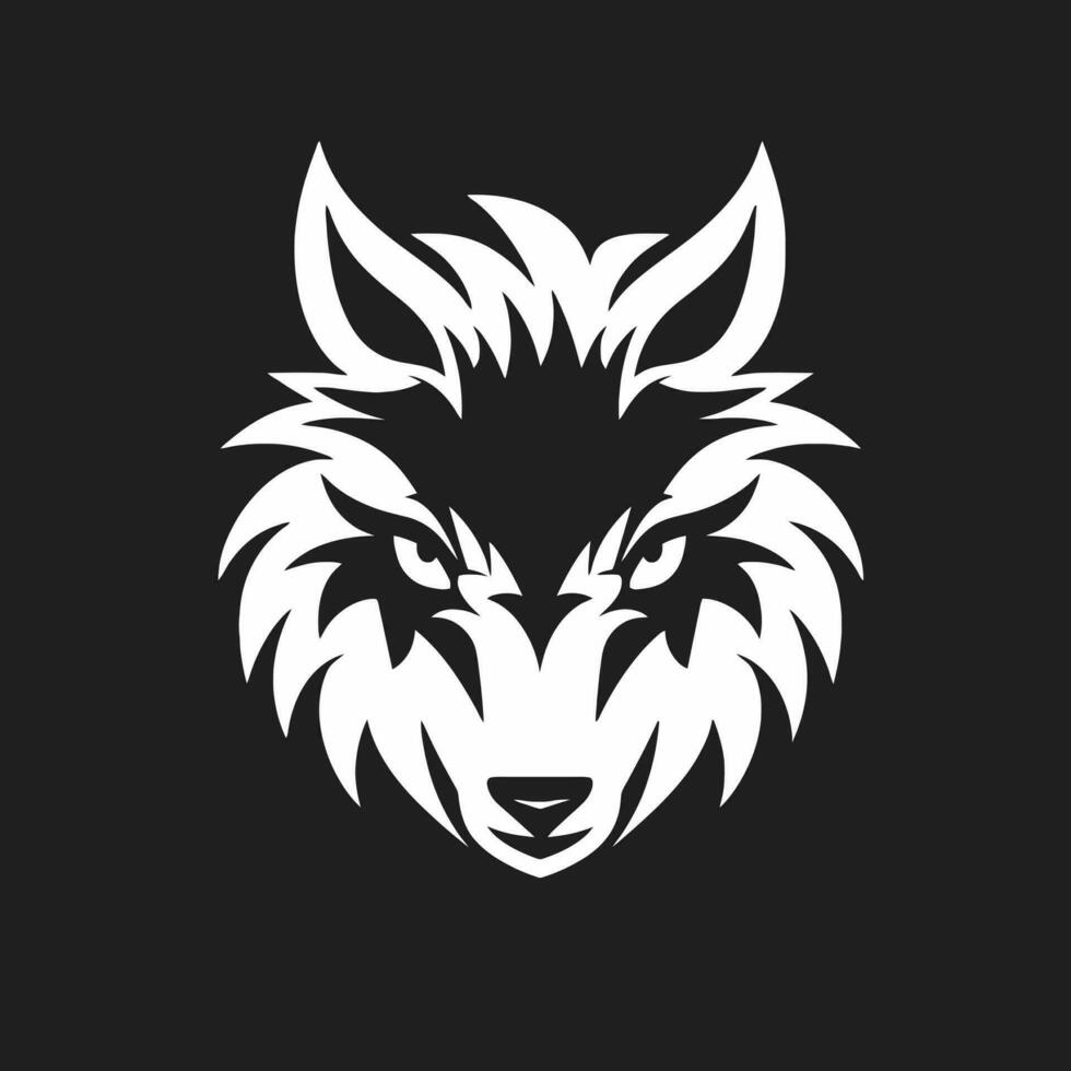 wolf hoofd logo vector - dier merk symbool