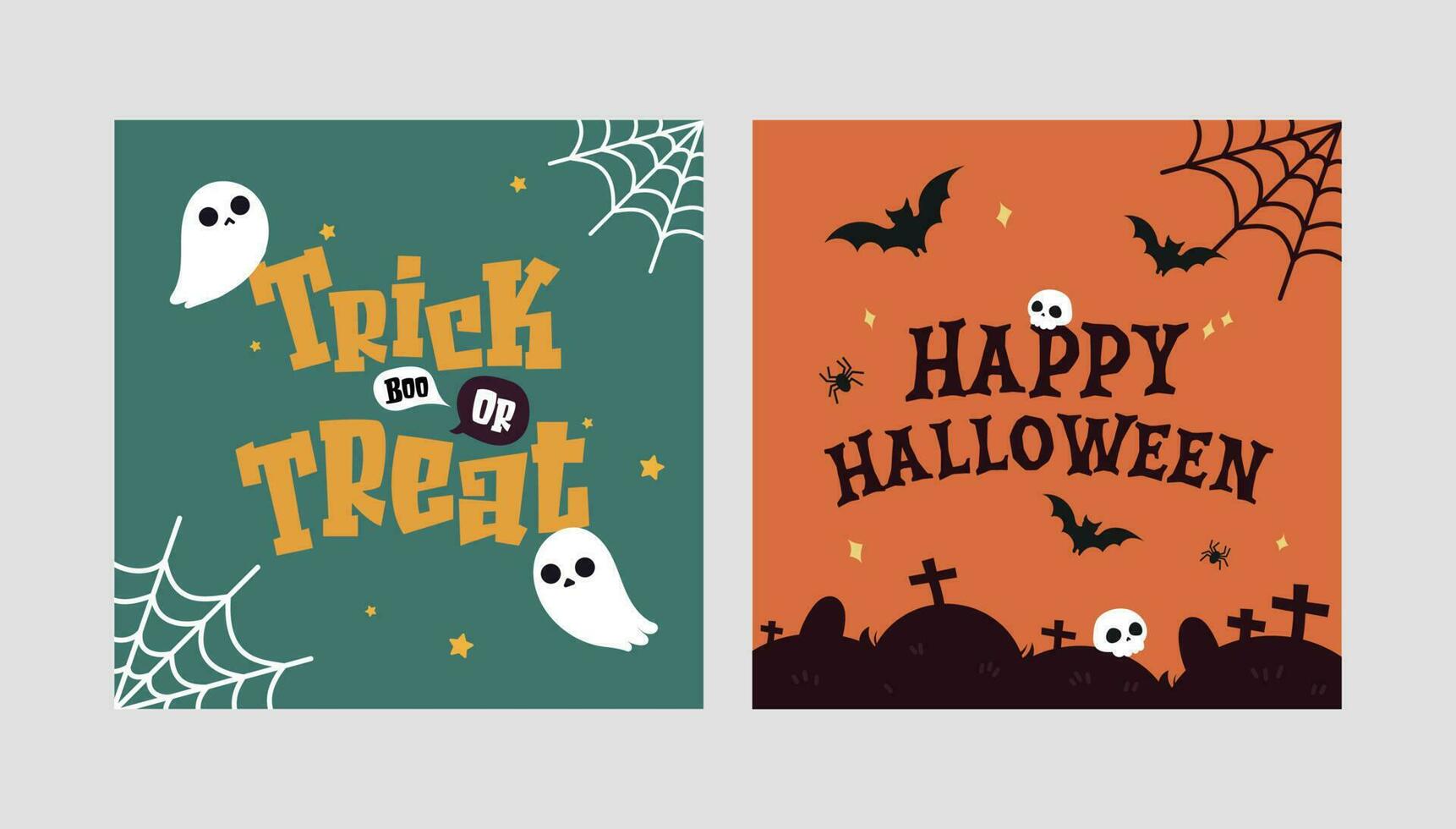 vlak ontwerp vector spookachtig halloween achtergrond ontwerp