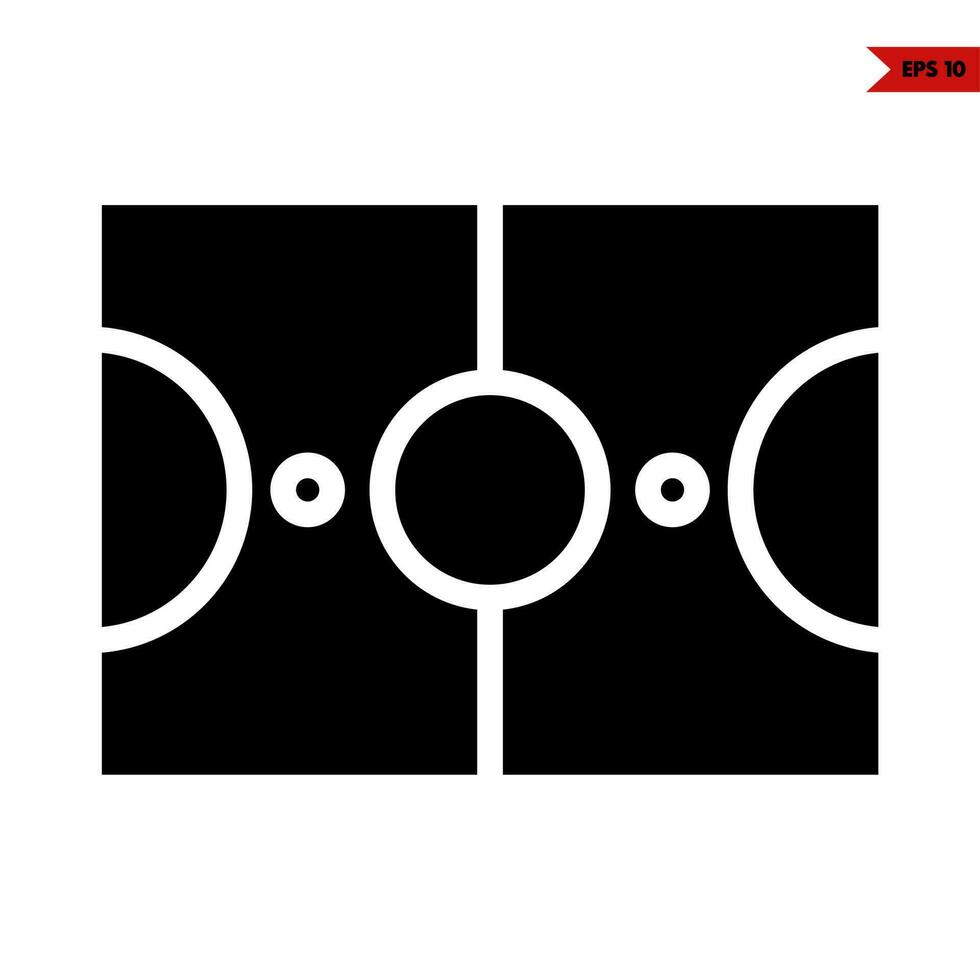 veld glyph icoon vector