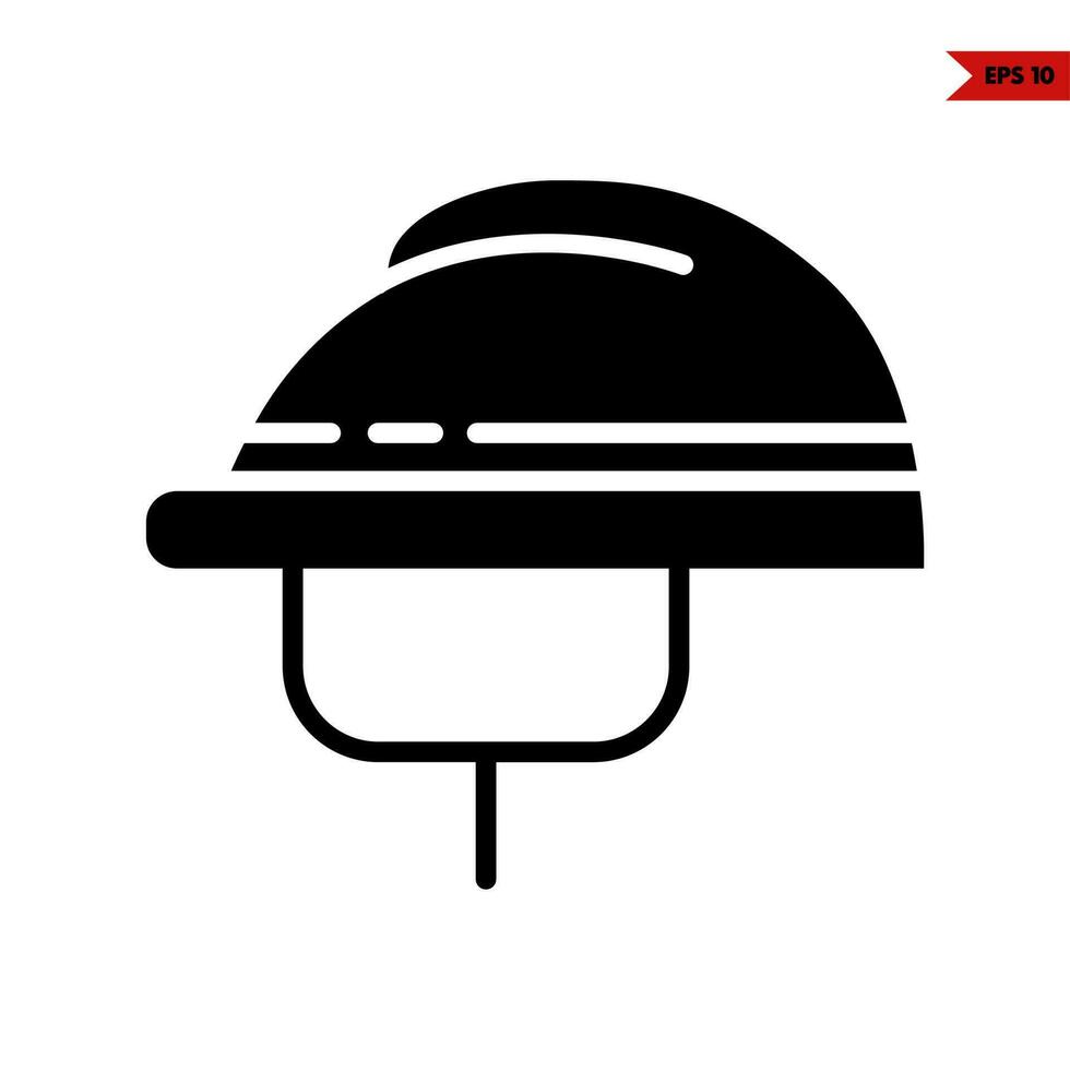 helm glyph icoon vector