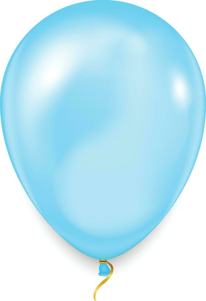 realistisch kleurrijk heet lucht ballon. vakantie, vliegend glanzend ballon. geïsoleerd Aan wit achtergrond. vector