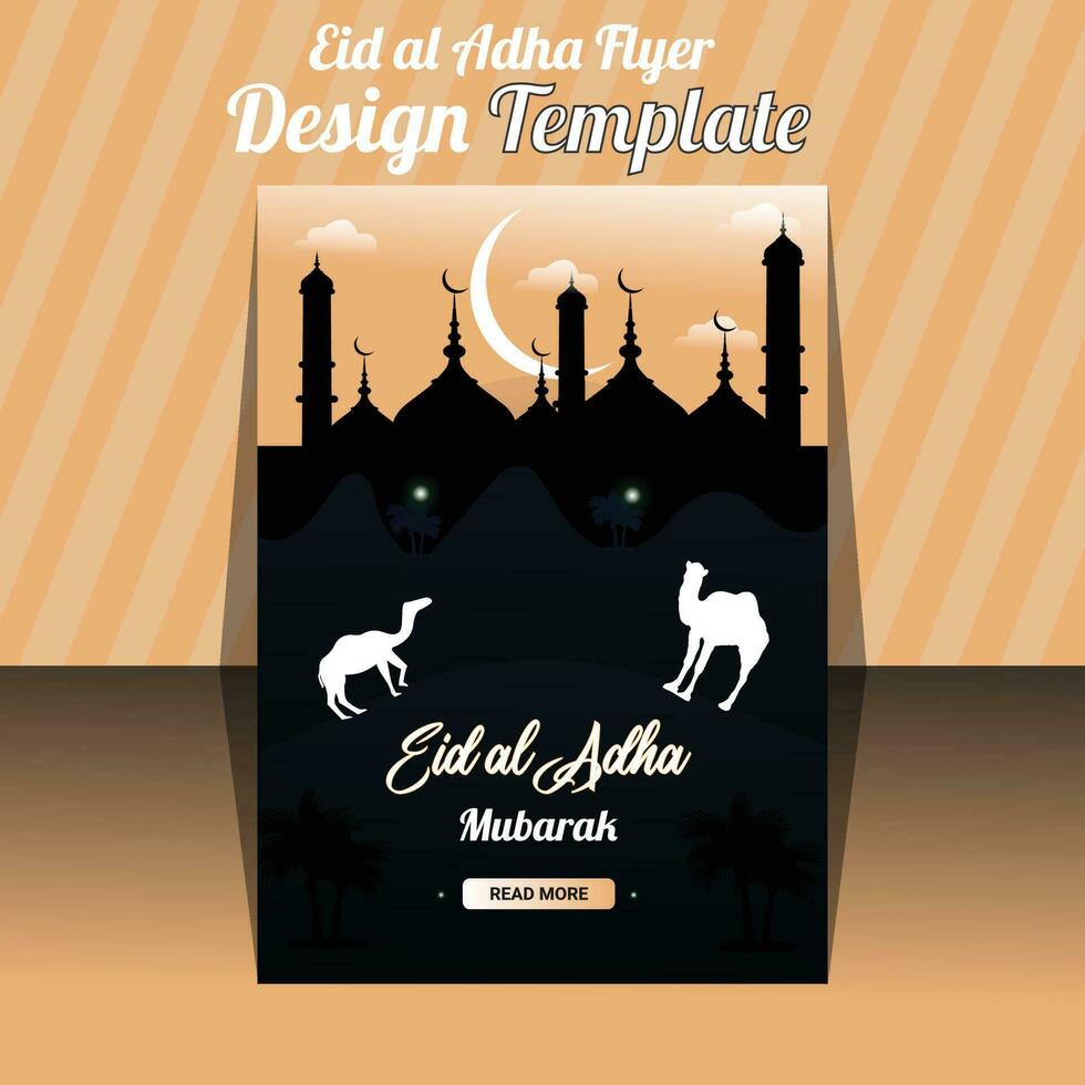 eid ul adha folder ontwerp sjabloon vector