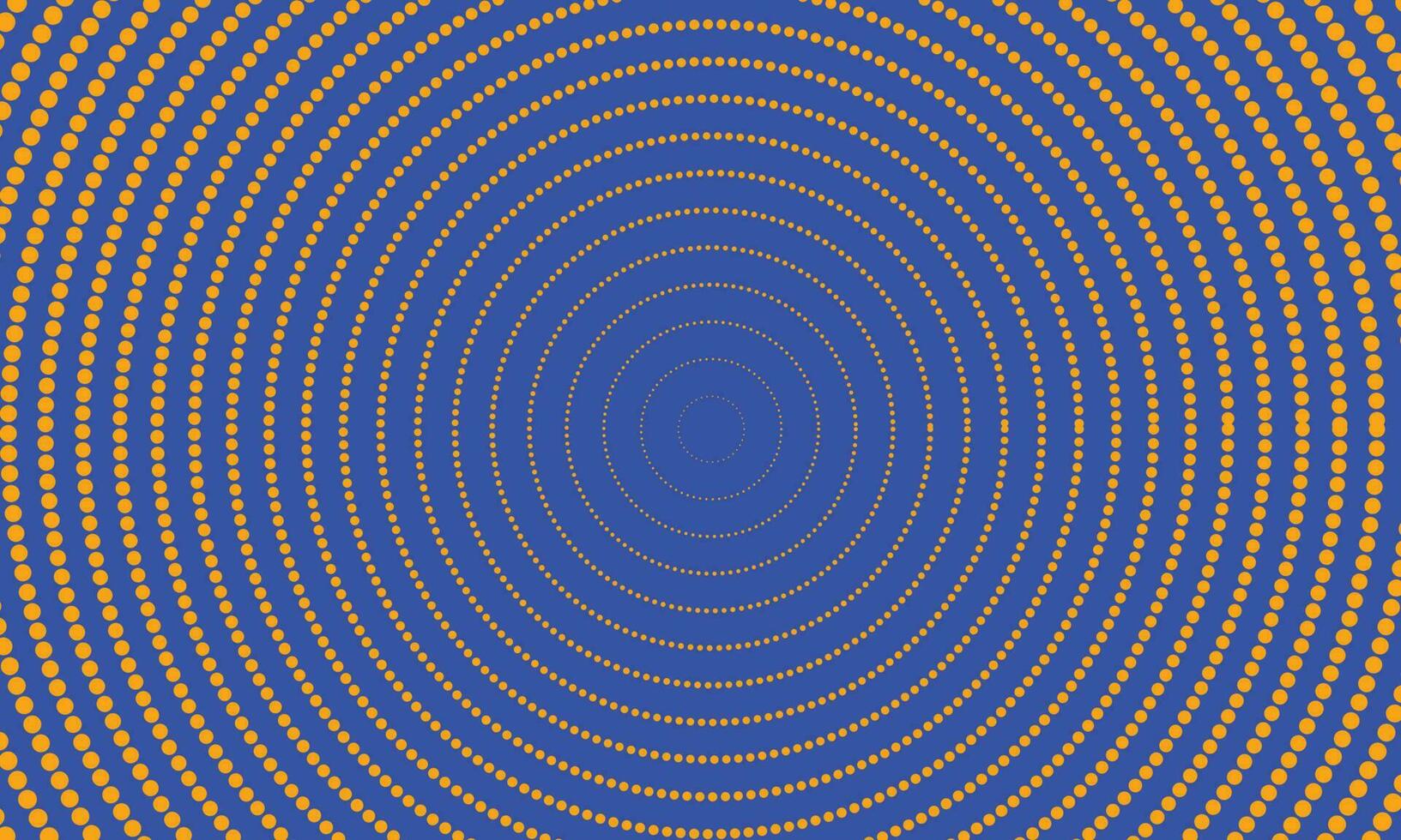 cirkel abstract blauw en geel halftone achtergrond vector
