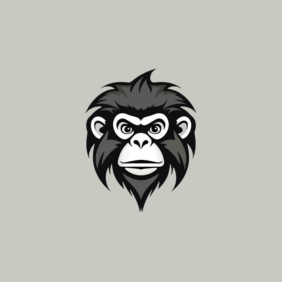 aap hoofd logo vector - gorilla merk symbool