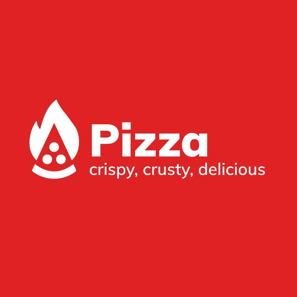 pizza logo sjabloon. een schoon, modern, en hoge kwaliteit ontwerp logo vector ontwerp. bewerkbare en aanpassen sjabloon logo