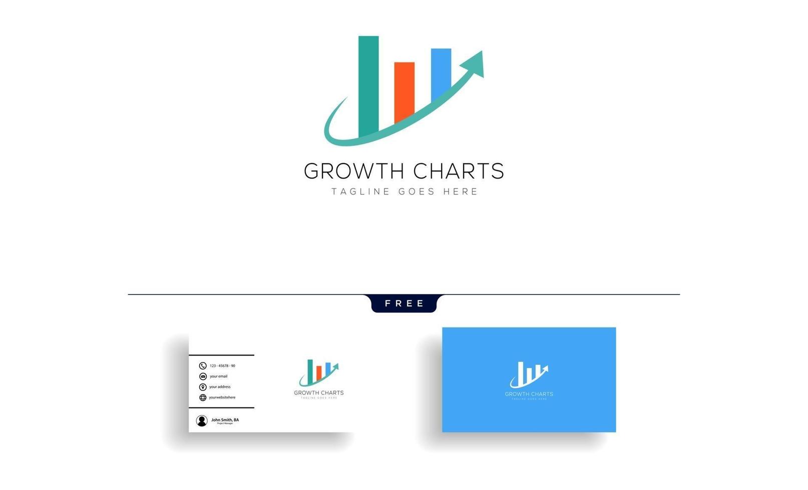 boekhoudkundige financiën creatieve logo sjabloon vector geïsoleerd met visitekaartje ontwerp vector