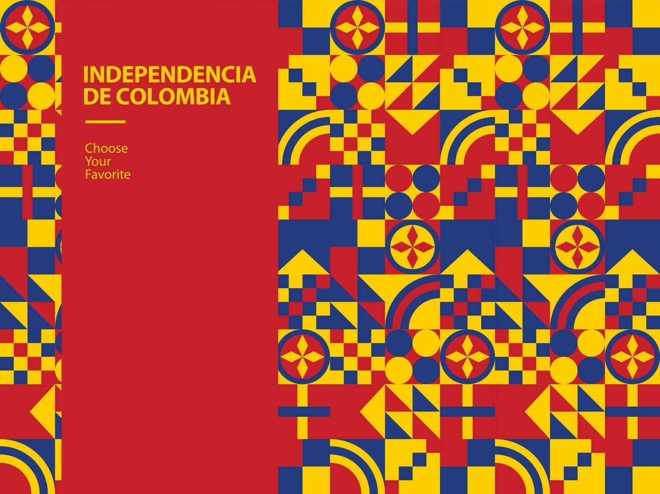 independencia de Colombia vlag evenement trots vector reizen geel vakantie element vrijheid nationaal kunst