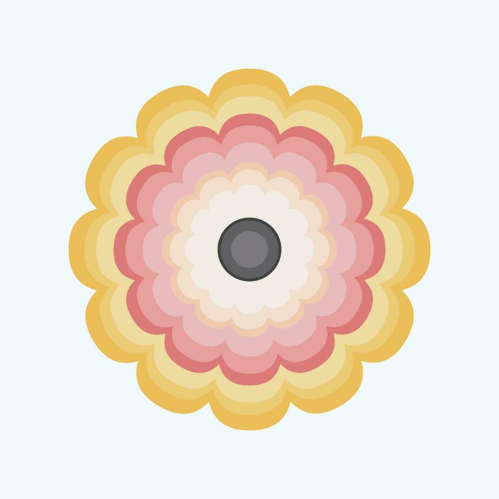 icoon calendula. verwant naar bloemen symbool. vlak stijl. gemakkelijk ontwerp bewerkbaar. gemakkelijk illustratie vector