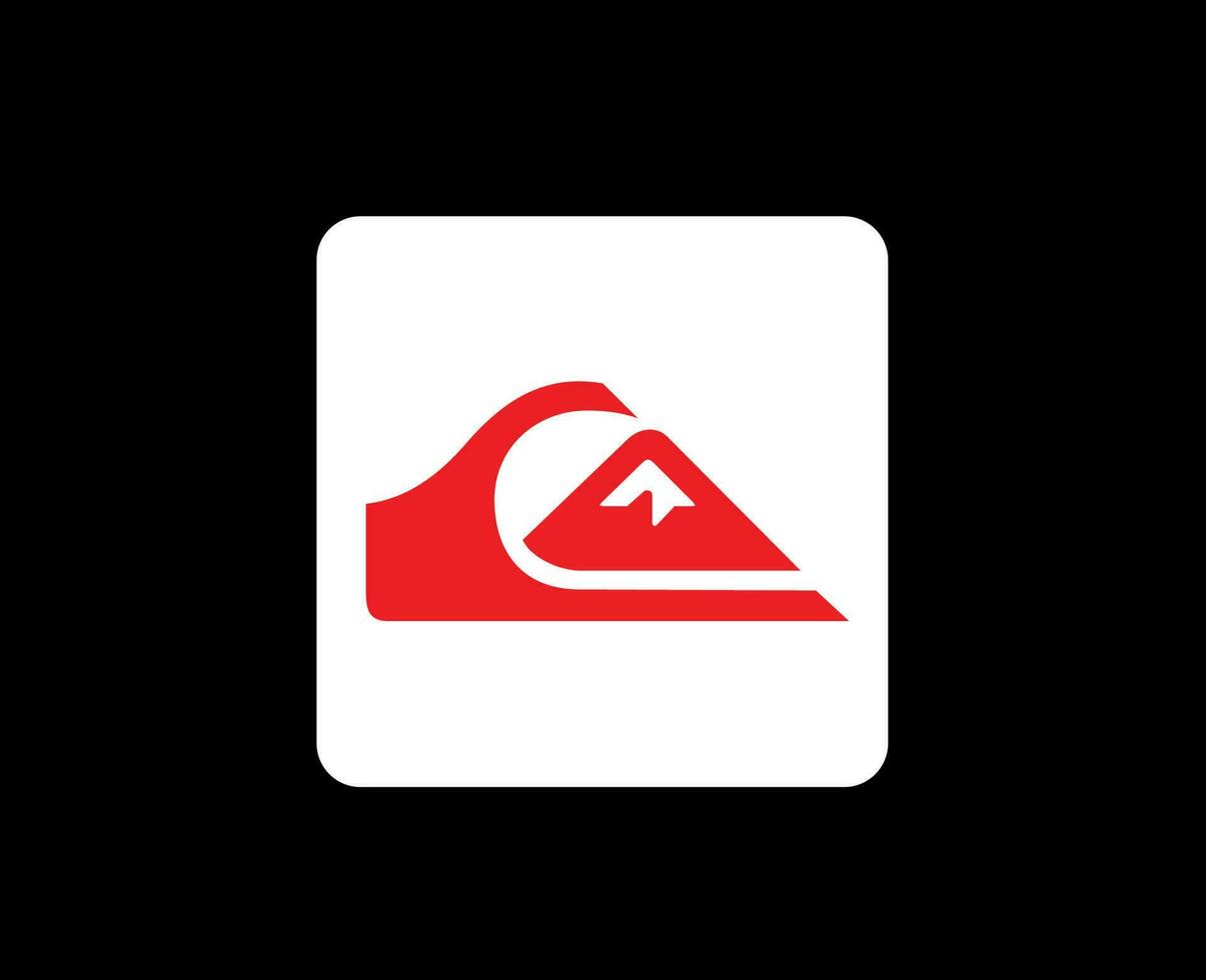 quiksilver merk logo kleren symbool ontwerp icoon abstract vector illustratie met zwart achtergrond