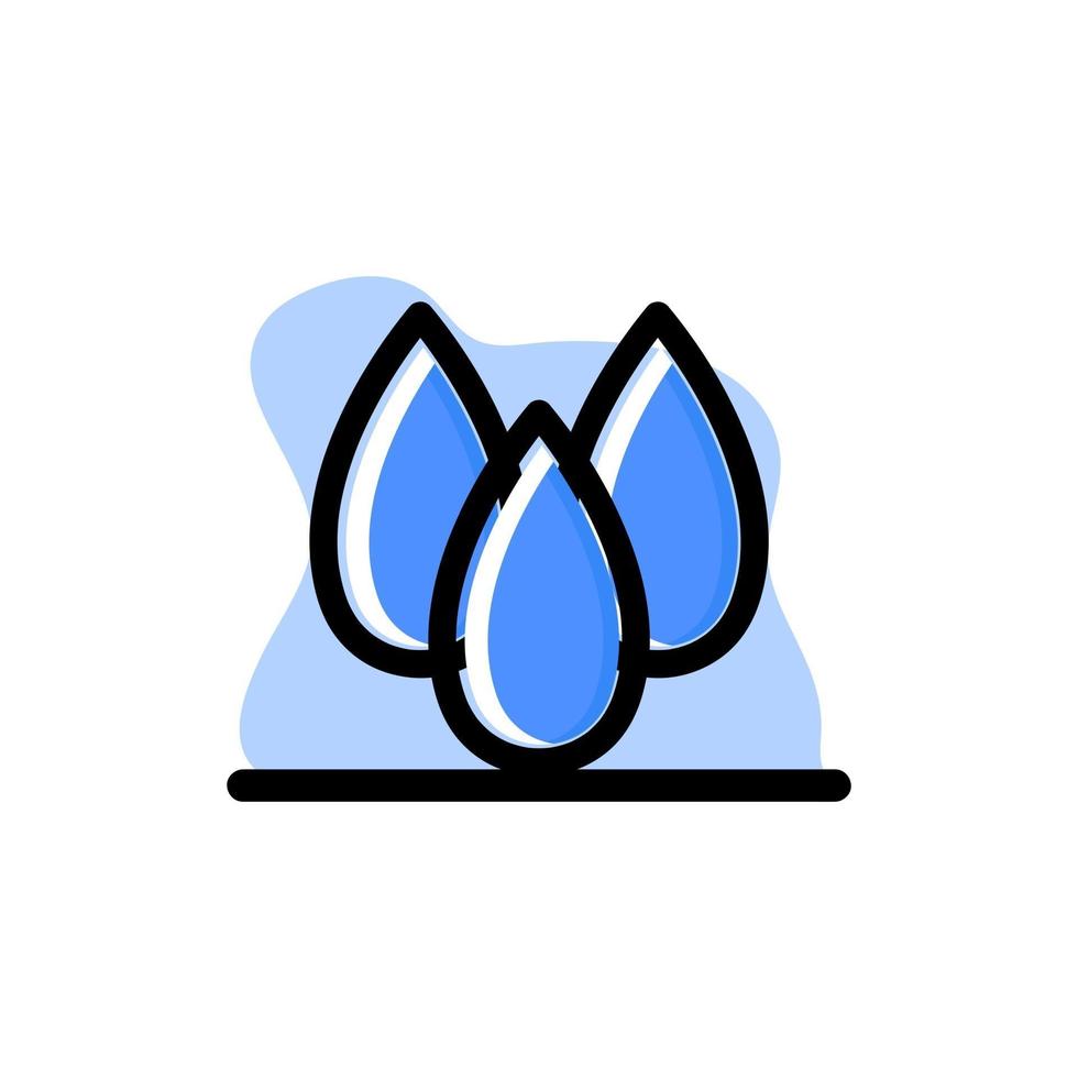 waterdruppels conceptuele vector pictogram illustratie ontwerp