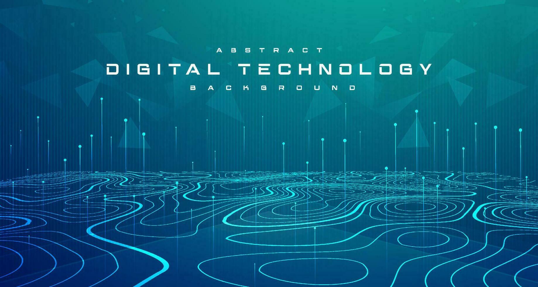 digitaal technologie snelheid aansluiten blauw groen achtergrond, cyber nano informatie, abstract communicatie, innovatie toekomst tech gegevens, internet netwerk verbinding, ai groot gegevens, lijn punt illustratie 3d vector