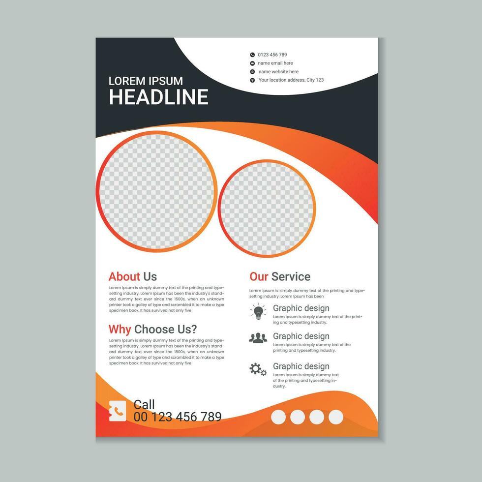 zakelijke bedrijf folder lay-out, folder Hoes ontwerp, jaar- rapport, zakelijke presentatie, digitaal afzet folder, bedrijf brochure sjabloon ontwerp met mockup vector