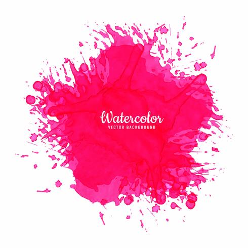 Mooie roze waterverfachtergrond vector