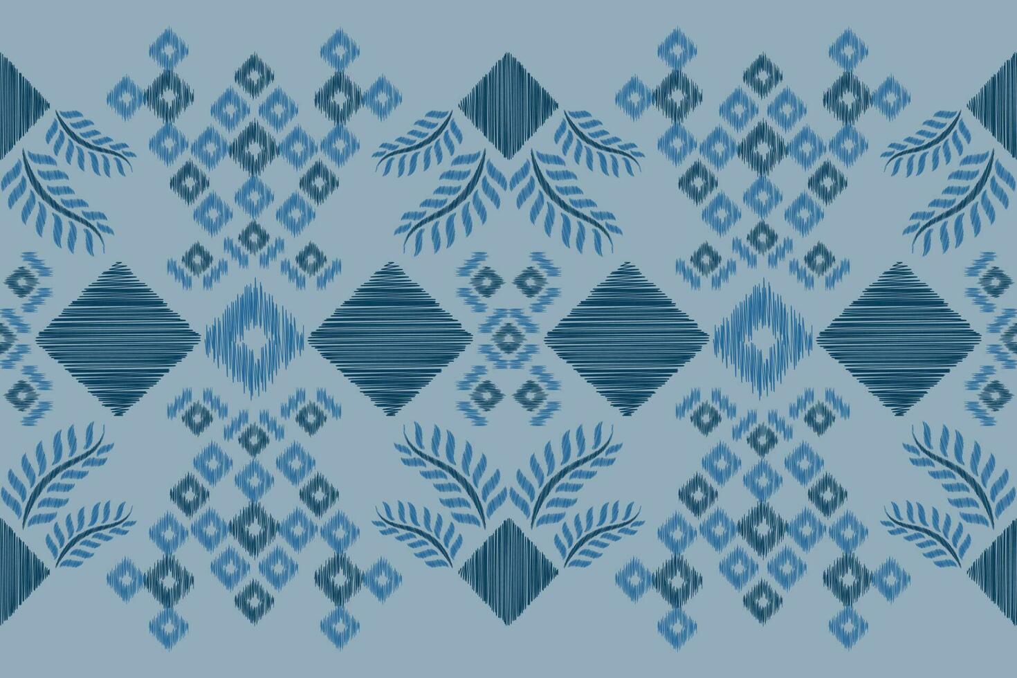 etnisch ikat kleding stof patroon meetkundig stijl.afrikaans ikat borduurwerk etnisch oosters patroon marine blauw achtergrond. abstract, vector, illustratie.voor textuur, kleding, sjaal, decoratie, tapijt, zijde. vector