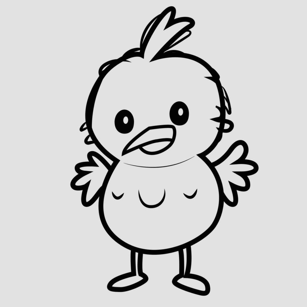 gravure realistisch kip vogel silhouet patroon. boerderij dieren logo's. vector illustratie van een kip in wijnoogst stijl