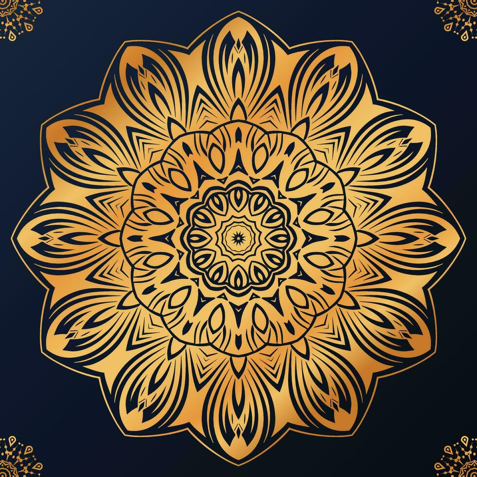 vector bloem luxe mandala achtergrond arabesk stijl