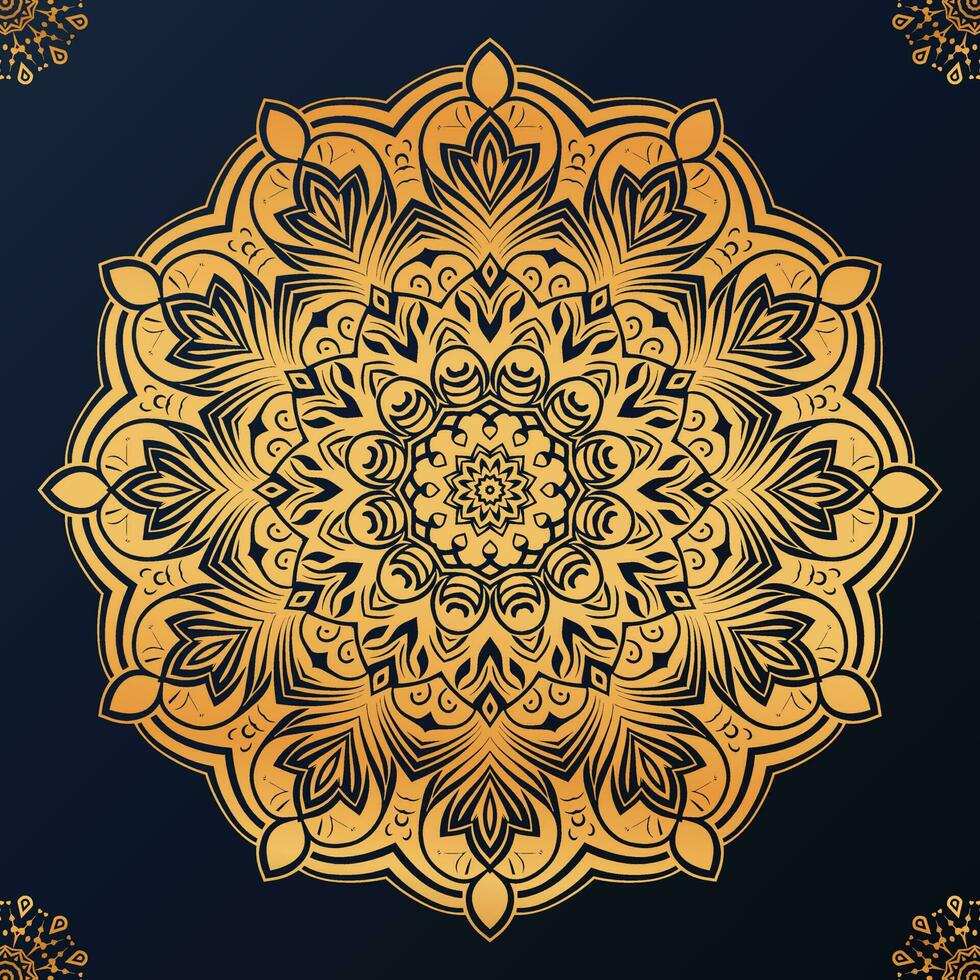 vector bloem luxe mandala achtergrond arabesk stijl