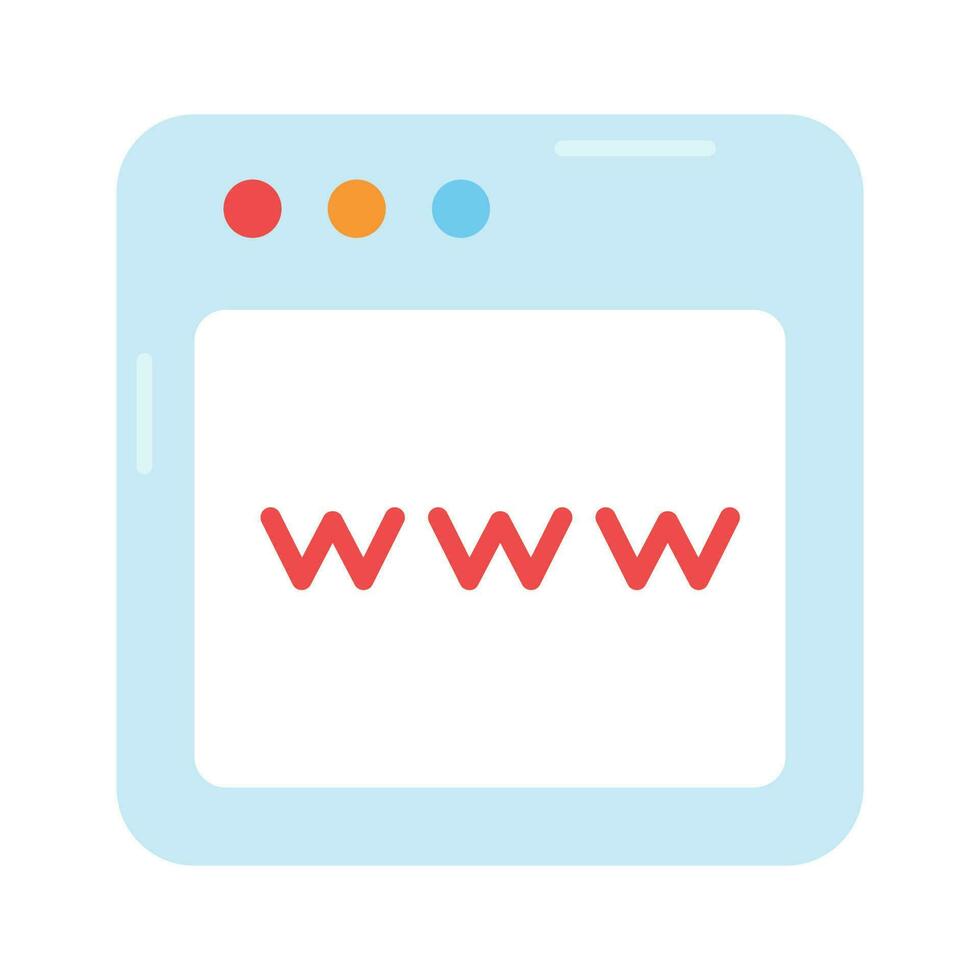 een icoon van web adres in modern stijl geïsoleerd Aan wit achtergrond vector