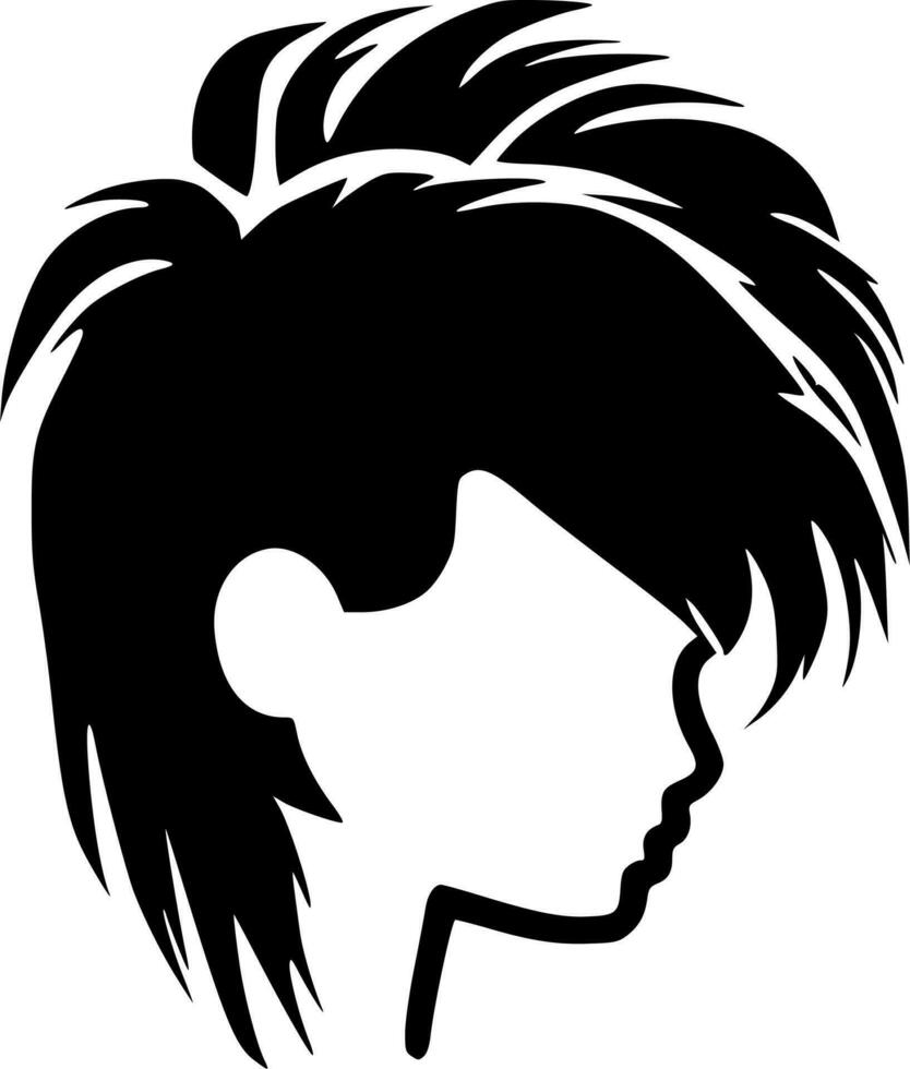 haar- - minimalistische en vlak logo - vector illustratie