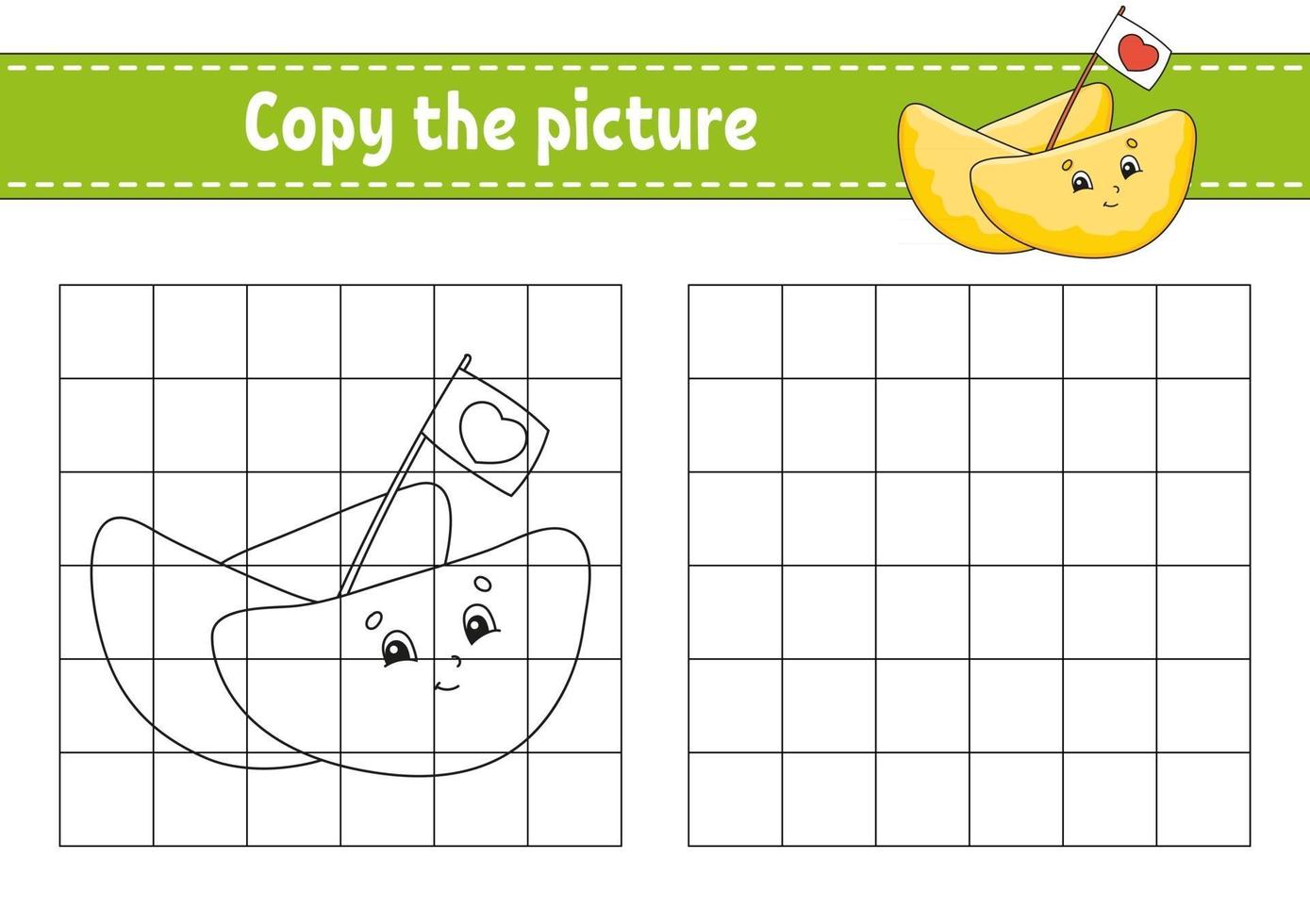 kopieer de kleurboekpagina's voor kinderen vector