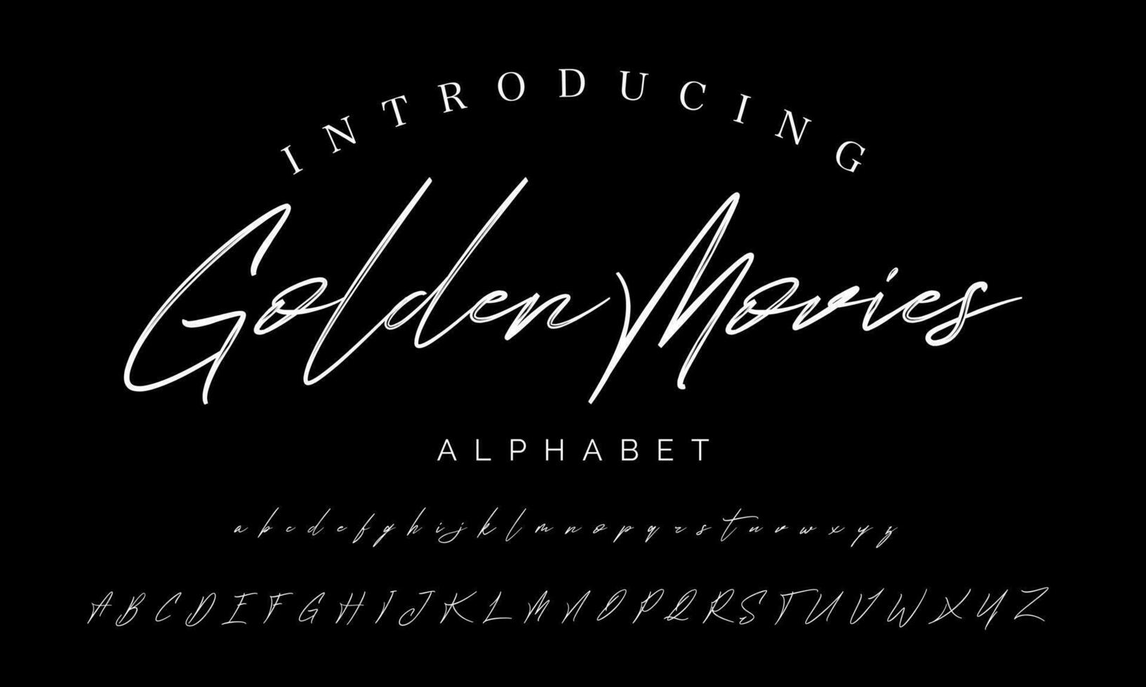 het beste alfabet vogellied verbazingwekkend script handtekening logotype doopvont belettering handgeschreven vector