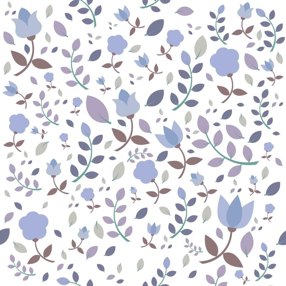 naadloos bloemen patroon achtergrond. vector