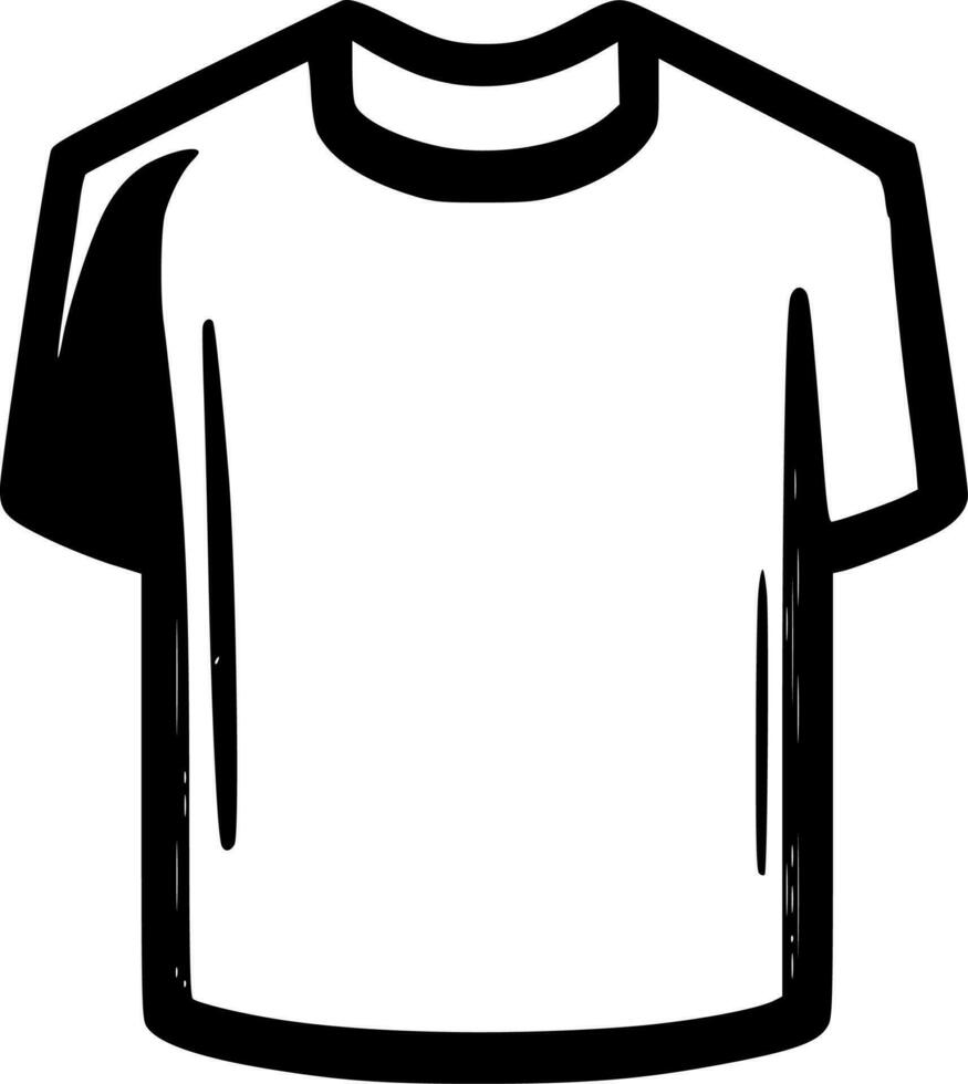 t-shirt - minimalistische en vlak logo - vector illustratie