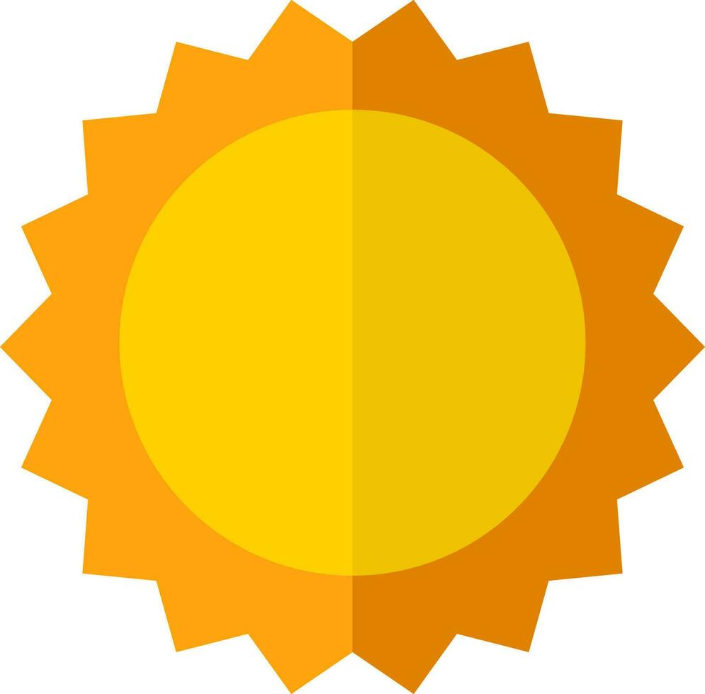 geïsoleerd zon icoon of symbool in vlak stijl. vector