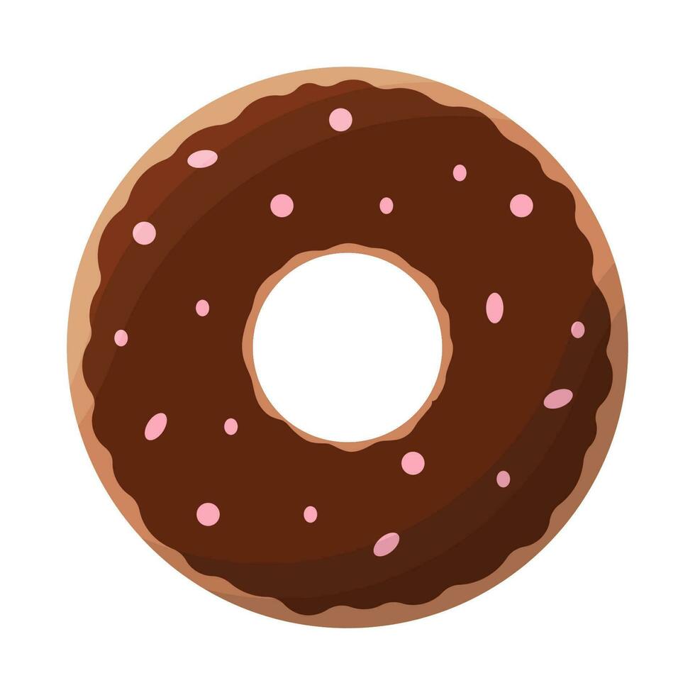 donuts gekleurde suikerglazuur chocola voedsel element vector