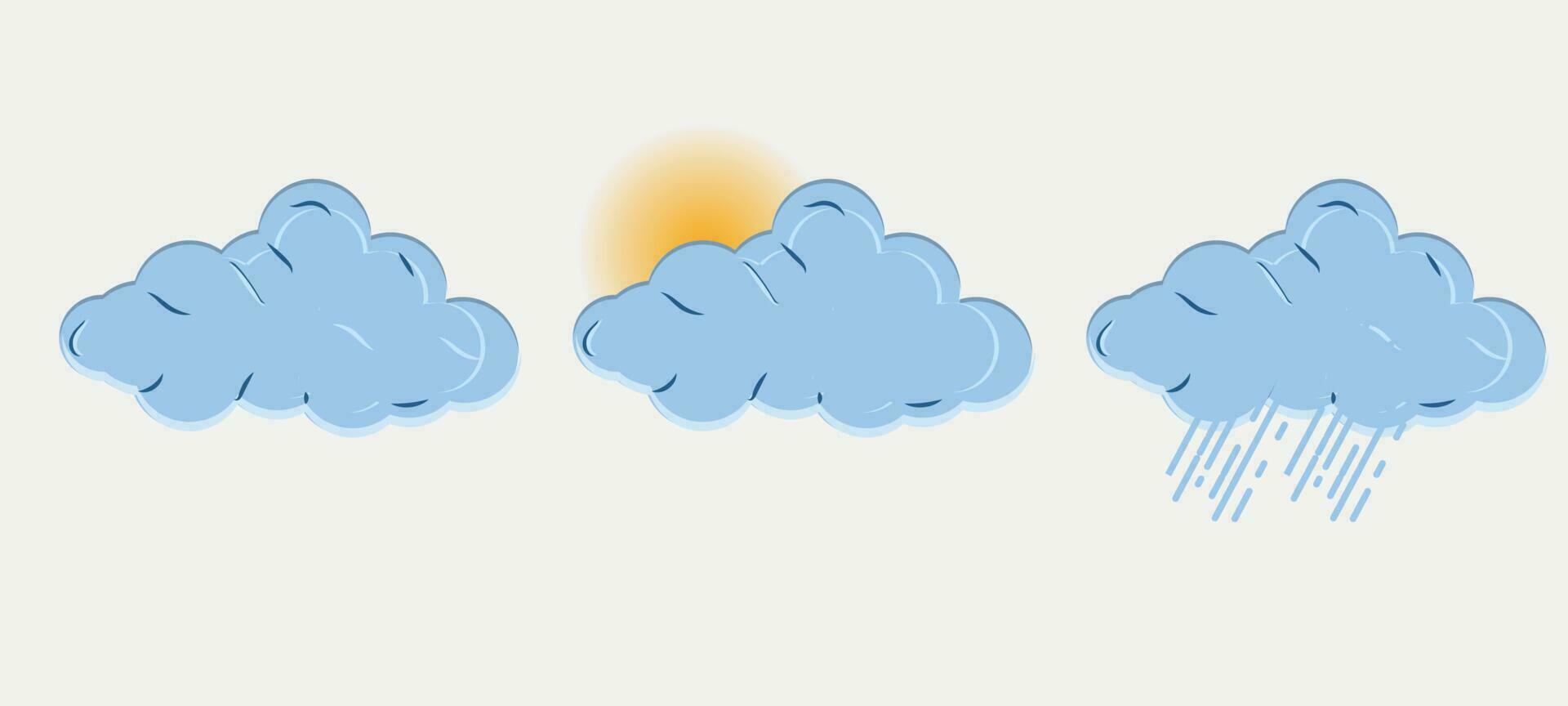 vlak weer wolk illustratie vector het dossier