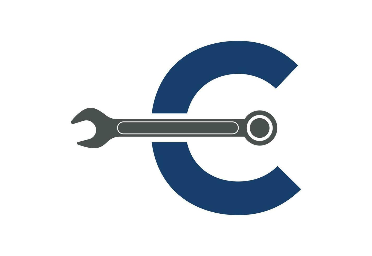 eerste c brief logo met creatief symbool, vector ontwerp sjabloon