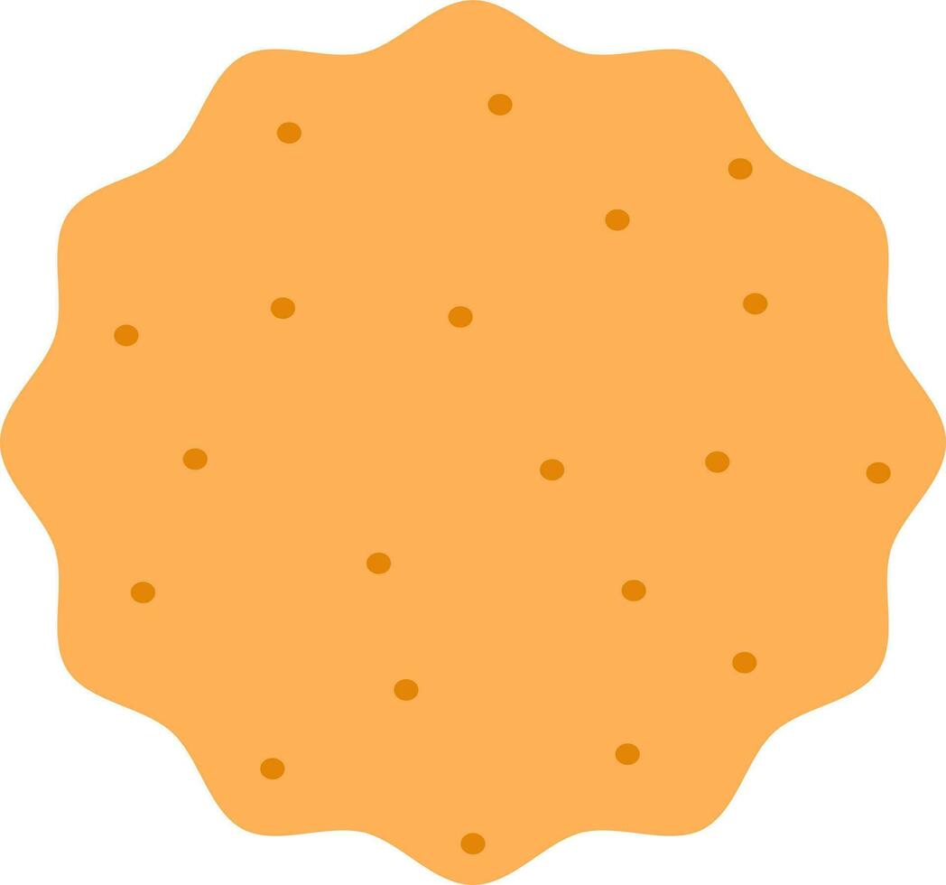 geïsoleerd oranje papad icoon in vlak stijl. vector