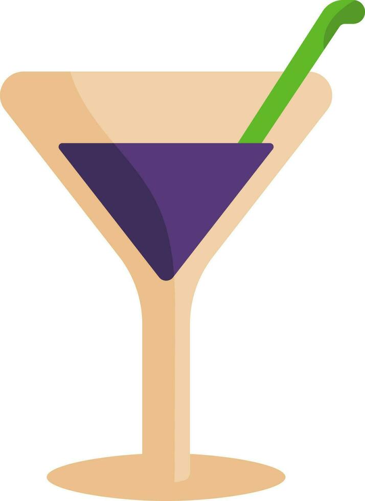 geïsoleerd martini drinken glas icoon in vlak stijl. vector
