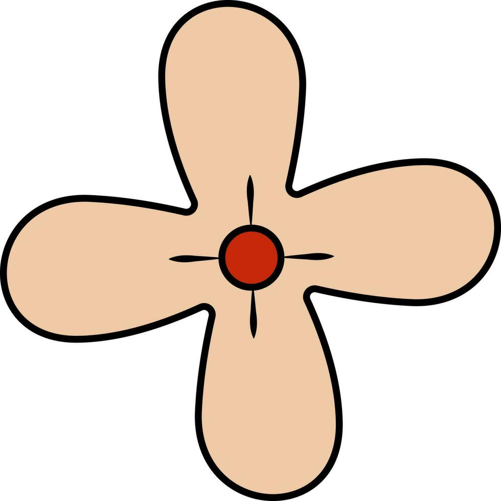 illustratie van osmanthus bloem icoon in vlak stijl. vector