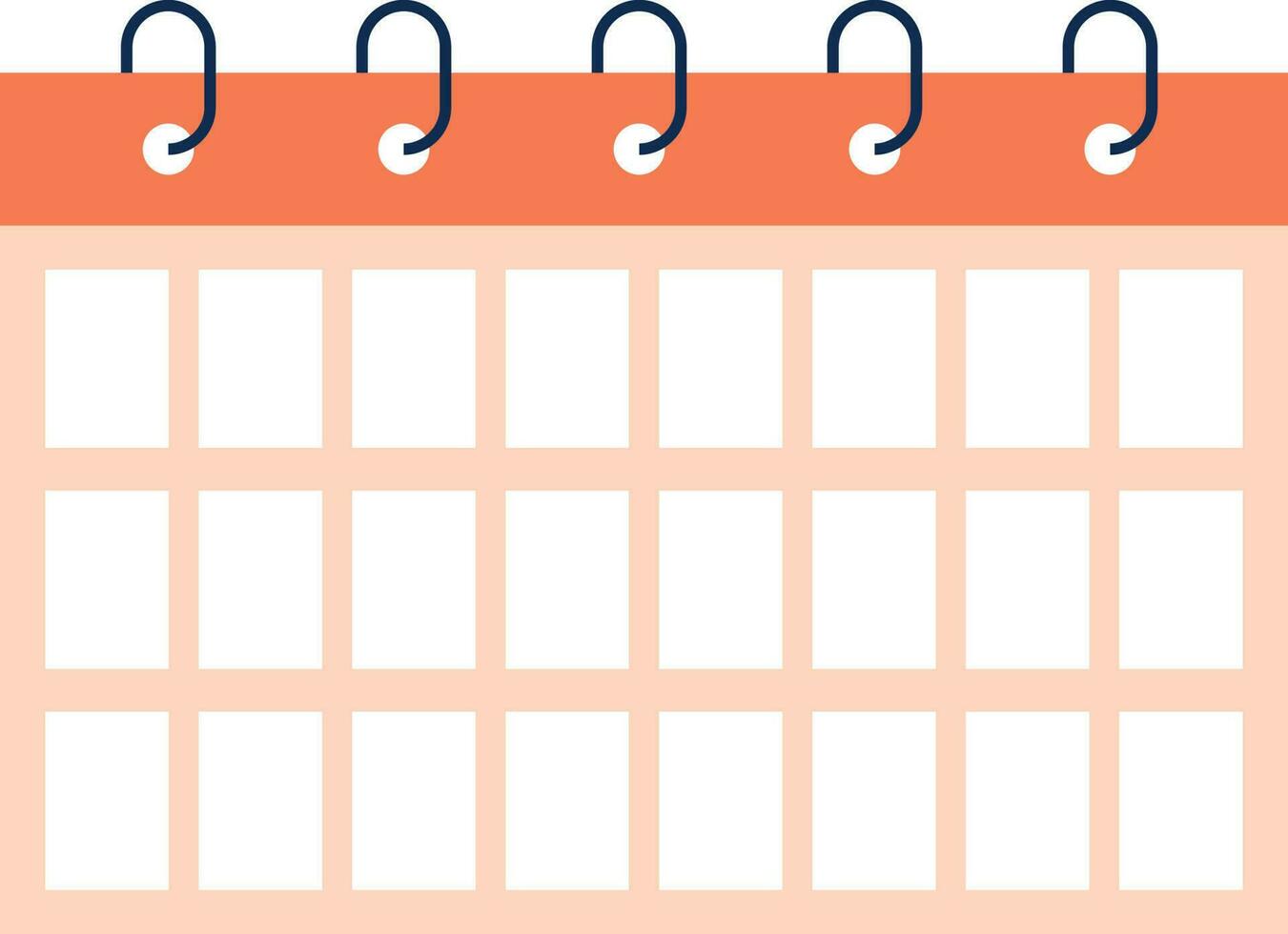 illustratie van kalender icoon in vlak stijl. vector