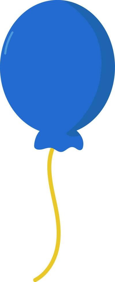 illustratie van blauw kleur ballon icoon in vlak stijl. vector